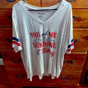 Cream T-Shirt Size 3X